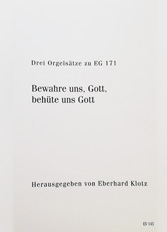 Bewahre uns, Gott, behüte uns, Gott 