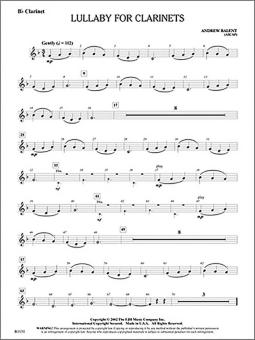 Lullaby for Clarinets Standard