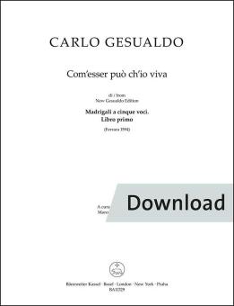 Com’esser può ch’io viva 