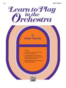 Learn to Play in the Orchestra Book 1 