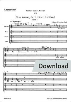 Nun komm, der Heiden Heiland BWV 61 Download