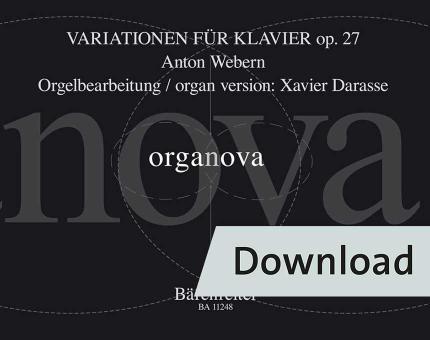 Organova 12: Variationen für Klavier op. 27 Download
