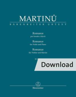 Romanze für Violine und Klavier H 186bis Download