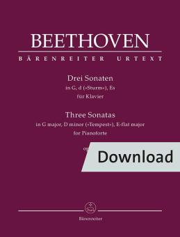 3 Sonaten in G, d ('Sturm'), Es op. 31 Download