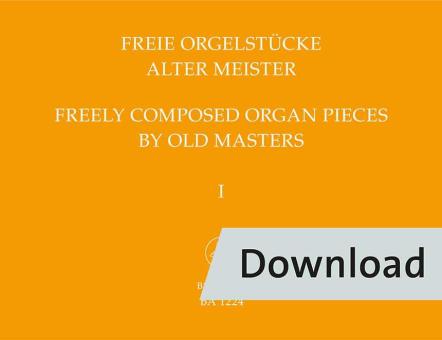 Freie Orgelstücke alter Meister 1 Download