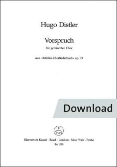 Vorspruch Wer die Musik sich erkiest op.19 Download