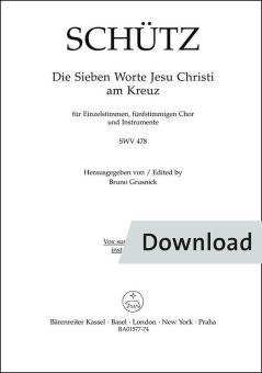 Die sieben Worte Jesu Christi am Kreuz SWV 478 Download