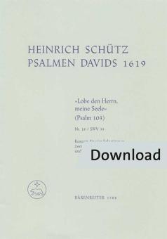 Konzert 'Lobe den Herrn, meine Seele' SWV 39 Download