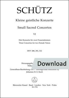 Kleine geistliche Konzerte Heft 6 Download