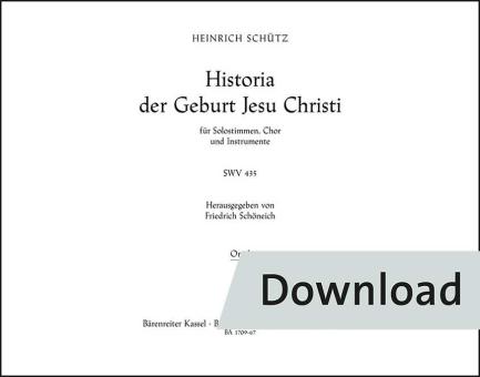 Historia der Geburt Jesu Christi SWV 435 Download