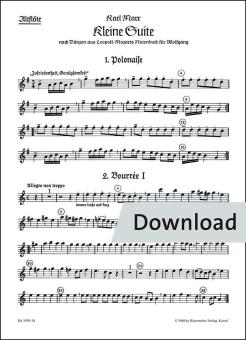 Erste Suite nach Tänzen aus Leopold Mozarts Notenbuch für Wolfgang Download