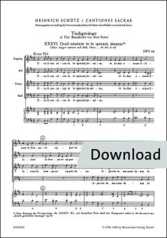 Tischgesänge SWV 88-93 Download