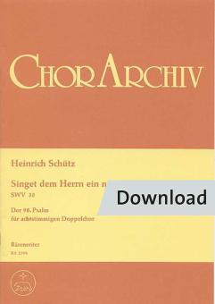 Singet dem Herrn ein neues Lied SWV 35 Download