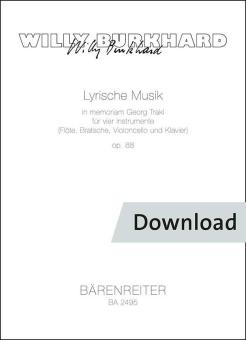 Lyrische Musik In memoriam Georg Trakl op. 88 