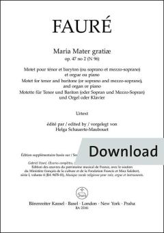 Maria Mater gratiae op. 47/2 N 96 Download