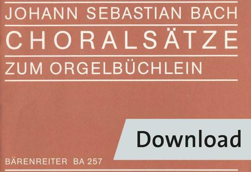 Choralsätze zum Orgelbüchlein Download