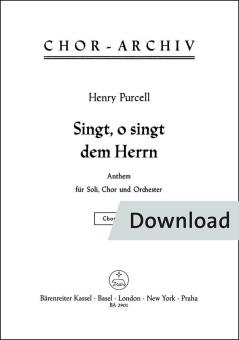 Singt, o singt dem Herrn Download