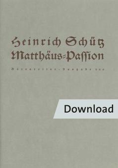 Matthäus-Passion SWV 479 Download