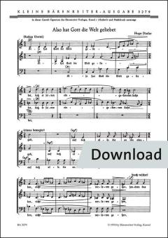 Also hat Gott die Welt geliebet op. 5/16 Download