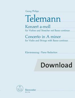 Konzert a-Moll für Violine, Streicher und Basso continuo Download