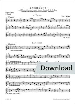Zweite Suite nach Tänzen aus Leopold Mozarts Notenbuch für Wolfgang 