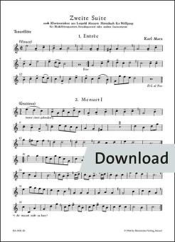 Zweite Suite nach Tänzen aus Leopold Mozarts Notenbuch für Wolfgang 