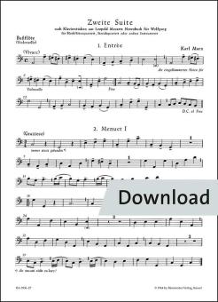Zweite Suite nach Tänzen aus Leopold Mozarts Notenbuch für Wolfgang 