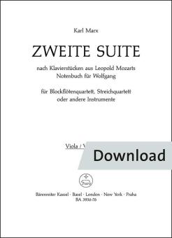 Zweite Suite nach Tänzen aus Leopold Mozarts Notenbuch für Wolfgang 