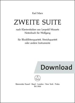 Zweite Suite nach Tänzen aus Leopold Mozarts Notenbuch für Wolfgang 