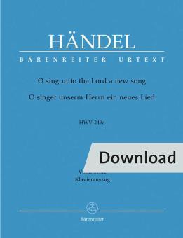 O singet unserm Herrn ein neues Lied HWV 249a Download