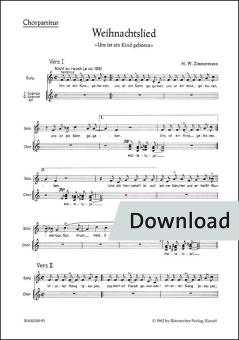 Weihnachtslied 'Uns ist ein Kind geboren' Download