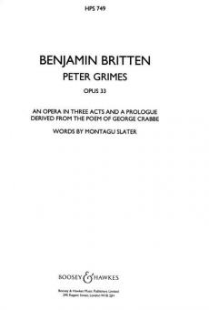 Peter Grimes op. 33 