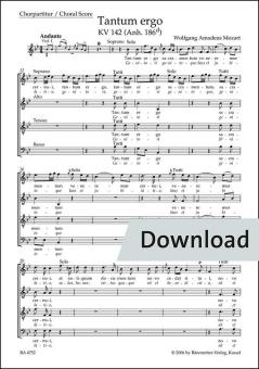 Tantum ergo KV 142 (Anh. 186d) Download