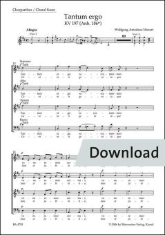 Tantum ergo KV 197 (Anh. 186e) Download