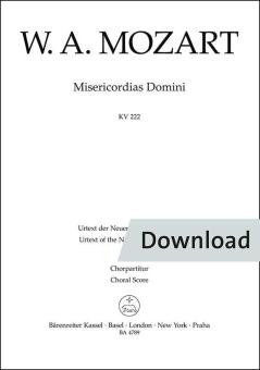 Misericordias domini KV 222 (205a) Download