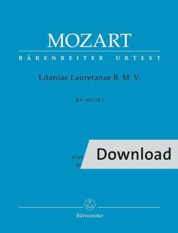 Litaniae Lauretanae B-Dur KV 109 (74e) Download