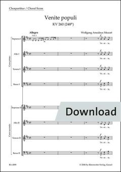 Venite populi KV 260 (248a) Download