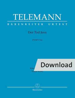 Der Tod Jesu TVWV 5:6 Download