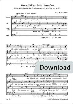 Komm, Heiliger Geist op. 6/2,III Download