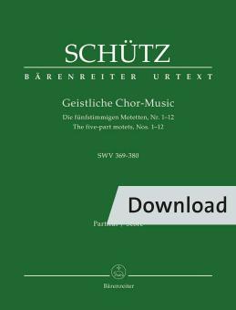 Geistliche Chor-Music SWV 369-380 Download