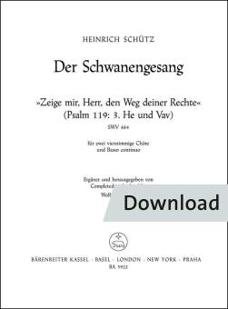 Zeige mir, Herr, den Weg deiner Rechte SWV 484 Download
