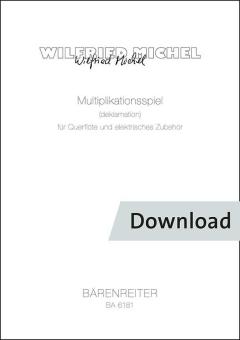 Multiplikationsspiel für Flöte und elektrisches Zubehör 