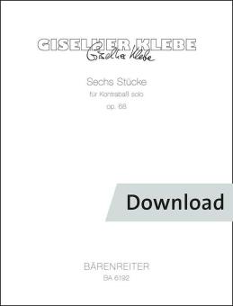 Sechs Stücke für Kontrabass solo op. 68 Download