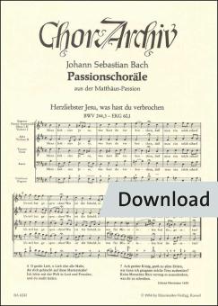 Passionschoräle aus der Matthäus-Passion BWV 244 Download