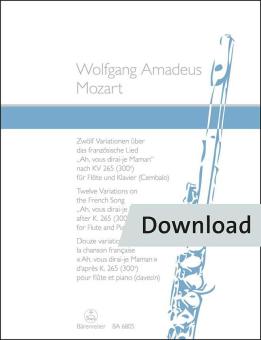 12 Variationen über 'Ah, vous dirai-je Maman' KV 265 (300a) Download