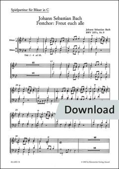 Freut euch alle BWV 207a/9 Download