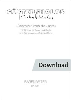 Überblickt man die Jahre Download