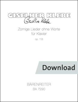 Zornige Lieder ohne Worte op.118 