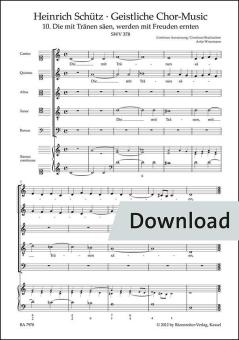 Die mit Tränen säen, werden mit Freuden ernten SWV 378 Download