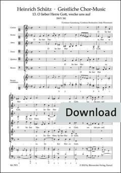 O lieber Herre Gott, wecke uns auf SWV 381 Download